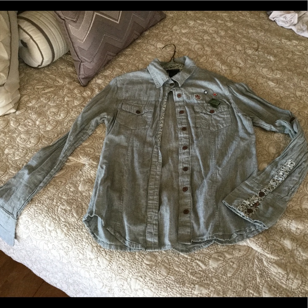 Wet Seal pinstriped Blouse